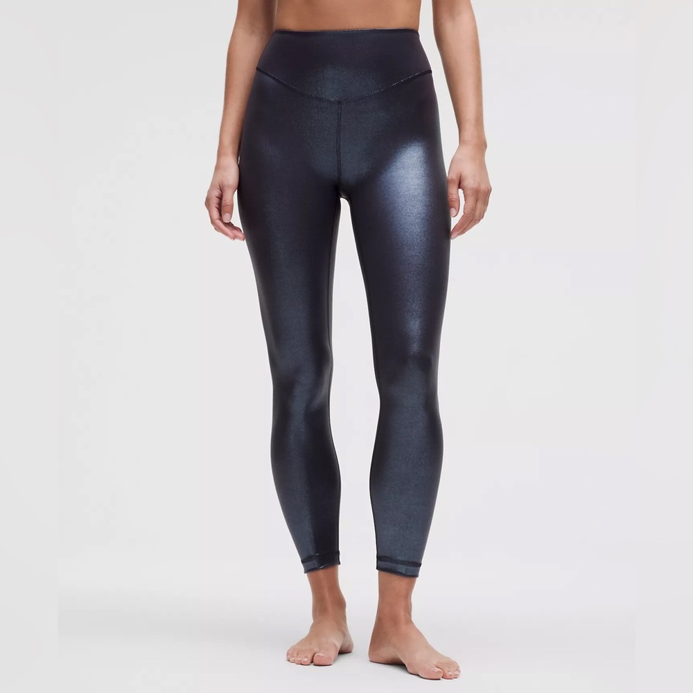 Lululemon NWT Wunder Under Smooth Cover 25” Foil Leggings
